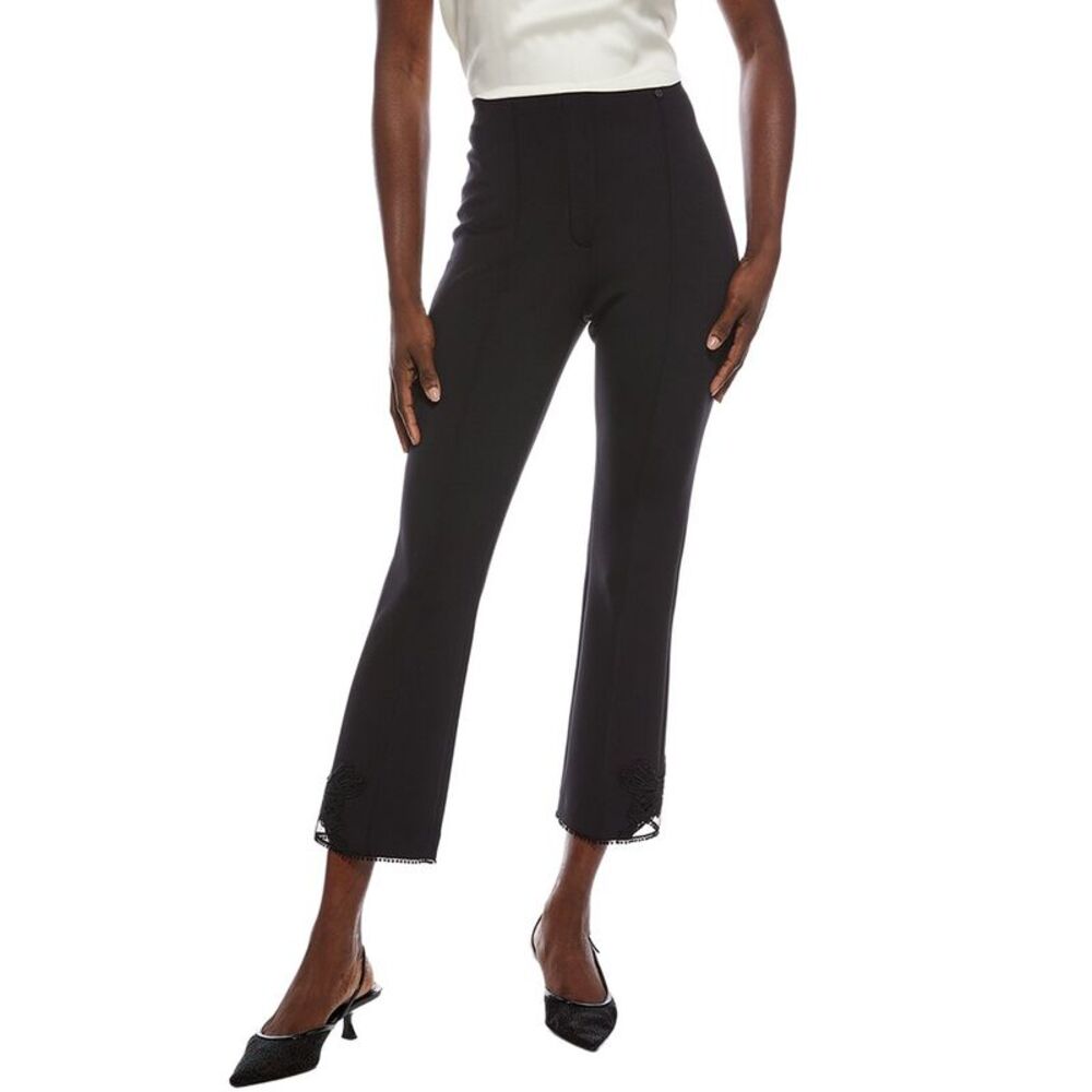 Marc Cain Womens Solid Pant, Black